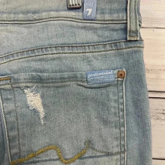 7 for All Mankind Josefina Skinny Boyfriend Jeans Size 27 - Picture 5 of 10